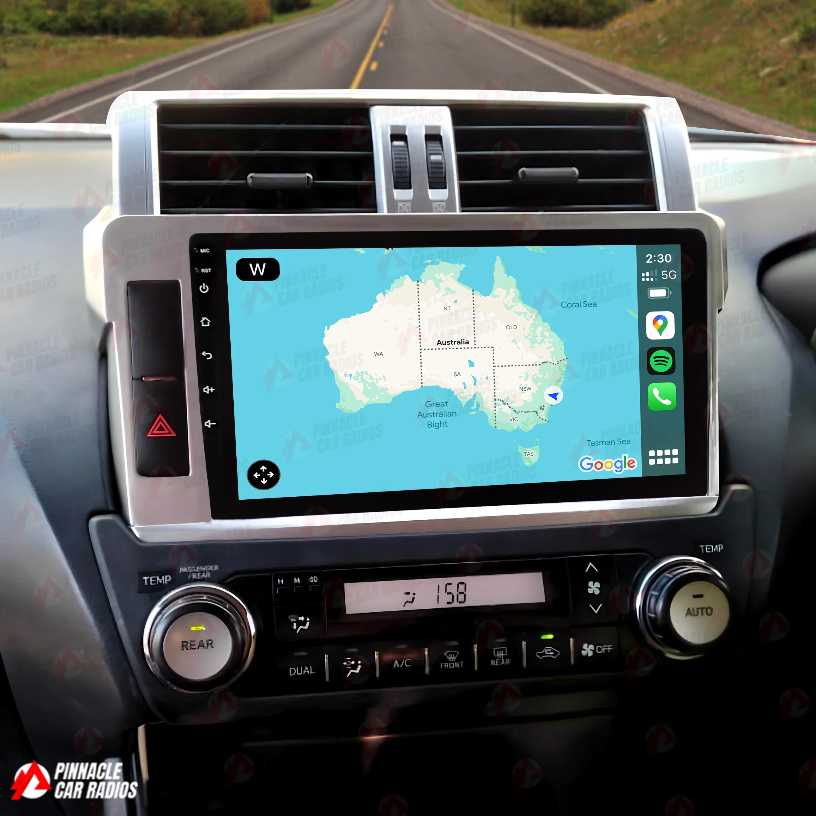 Toyota Prado 2014-2017 150 Series Wireless CarPlay Headunit Kit - Image 5
